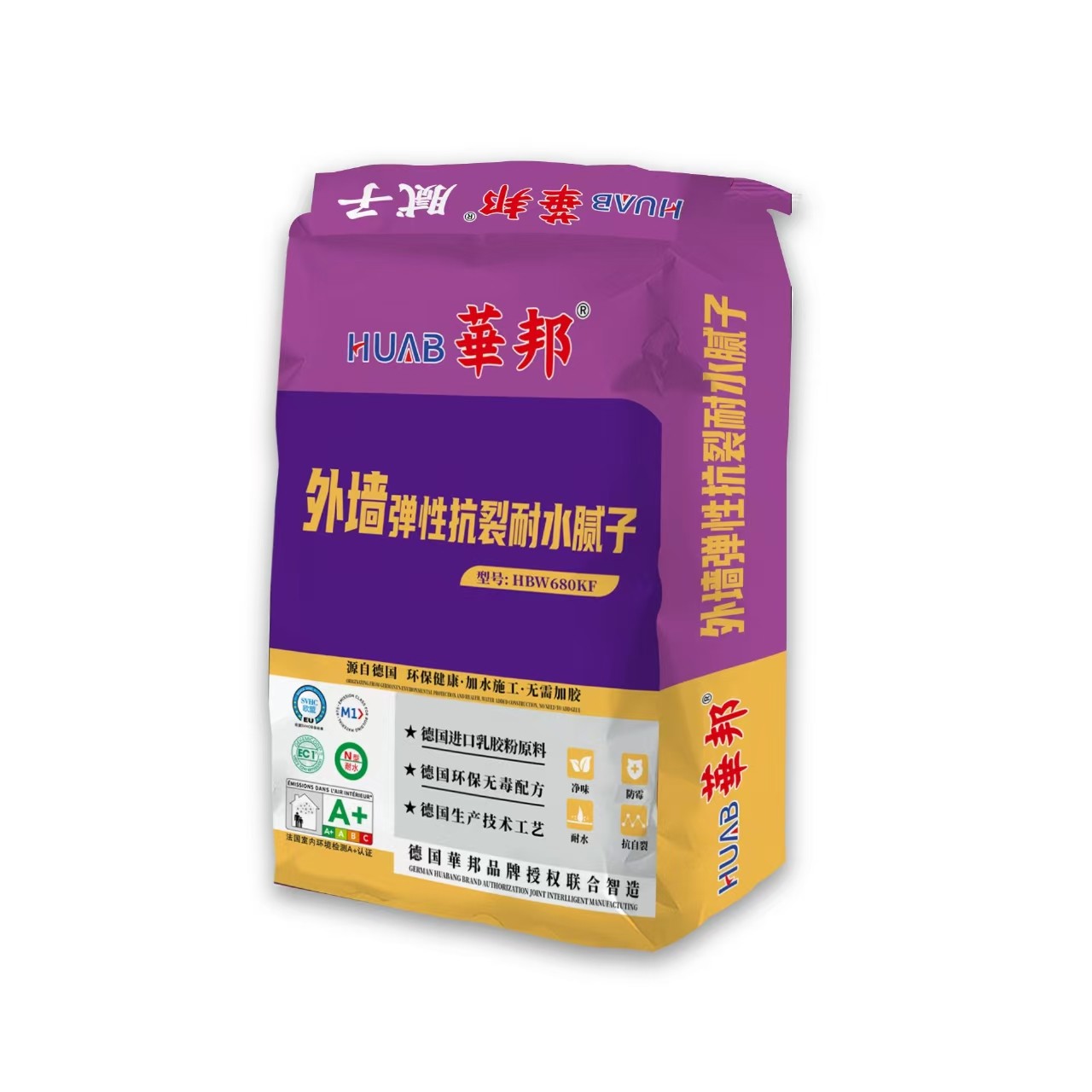 外墙弹性抗裂耐水腻子